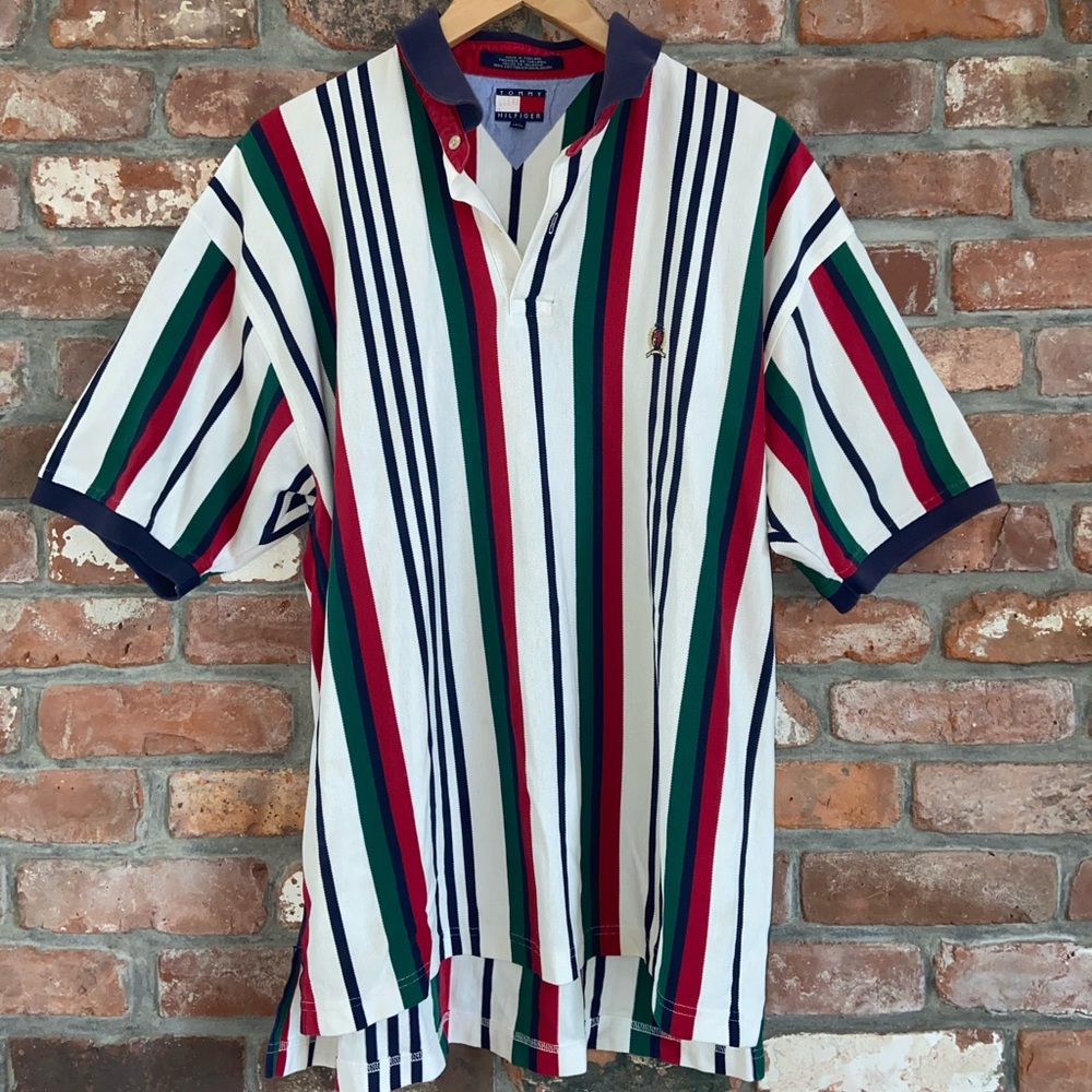 Vintage Tommy Hilfiger Striped Polo